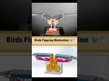 Bird Wing Flapping Mechanism | Ornithopter Working Explained #birds #wings #machine #viral #shorts