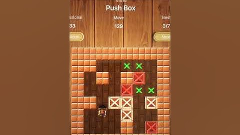 Sokoban Push box game professional level 33 solved