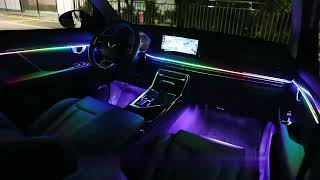 10 in 1 Car LED Acrylic Light Strip RGB Symphony Auto Interior Strip Light