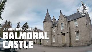 Driving from from Dundee to the royal castle of Balmoral, Scotland