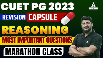 CUET PG 2023 | Reasoning Most Important Questions | By Hani Sir