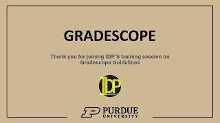 Gradescope Guidelines