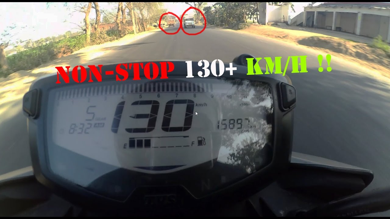 Non-Stop 131 km/h in TRAFFIC | Ultra Extreme Riding | Apache 200 MAXED ...