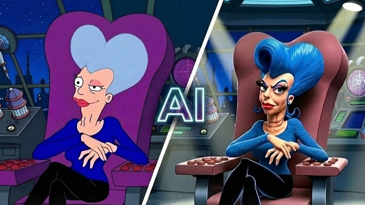 Futurama Characters in 3D (AI-Generated Transformation)