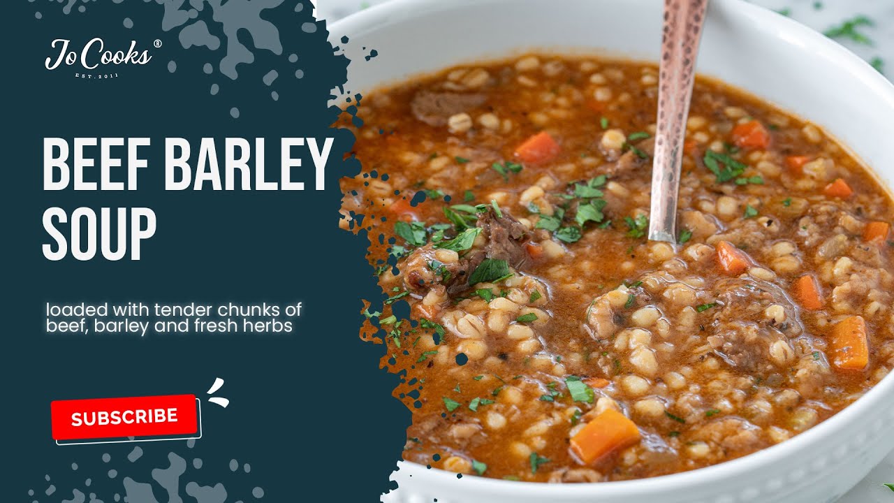 Beef Barley Soup - YouTube