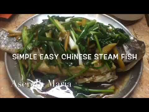 STEAMED FISH RECIPE | CHINESE STYLE STEAMED TILAPIA with GINGER, GREEN ONION & CILANTRO