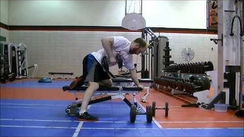 Dumbbell row drop set