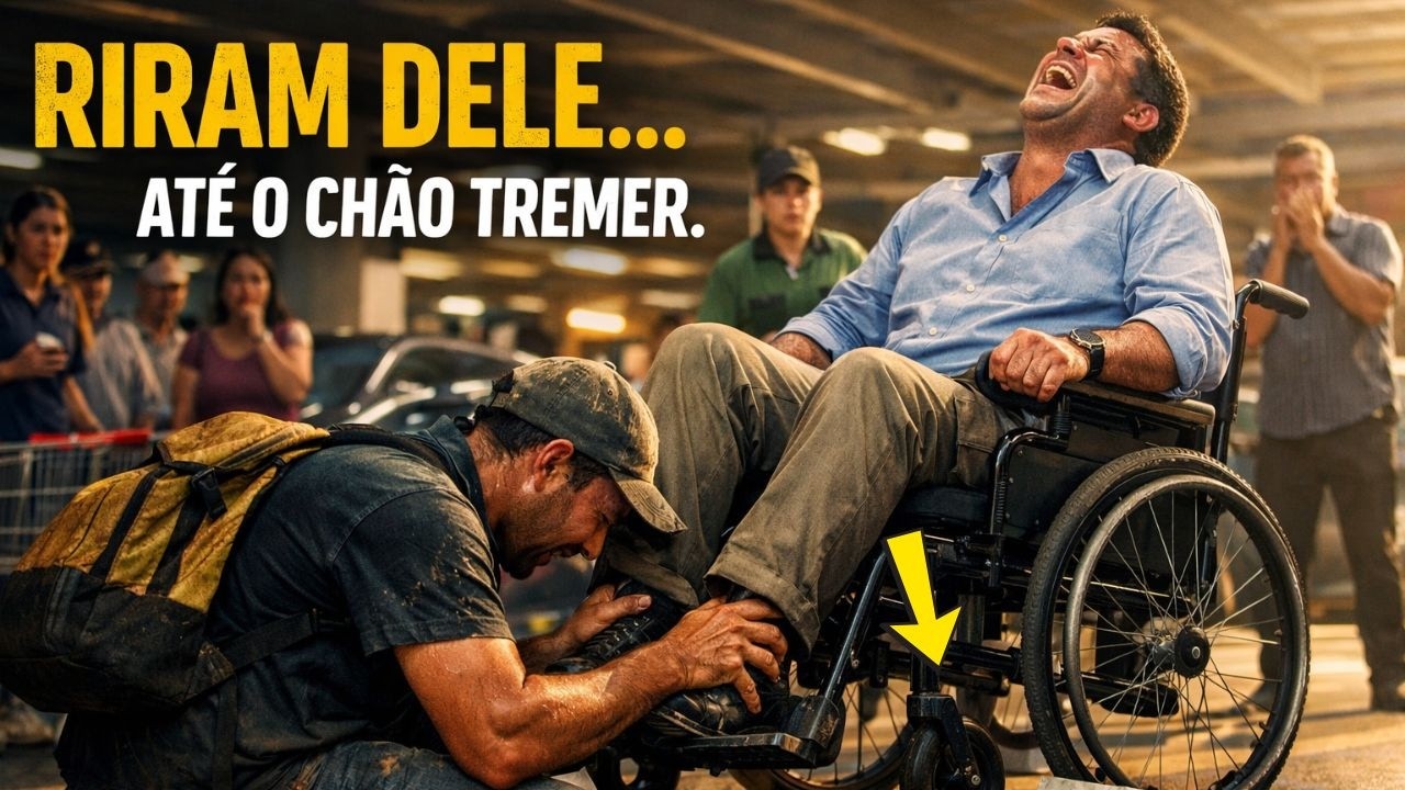 EU CONSIGO TE FAZER ANDAR SEM DOR — o cadeirante gargalhou, instantes depois o supermercado parou…