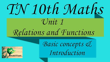TN 10TH Maths / Unit 1/ Relations and Functions / Basic Concepts / Cartesian Product / Student Spark
