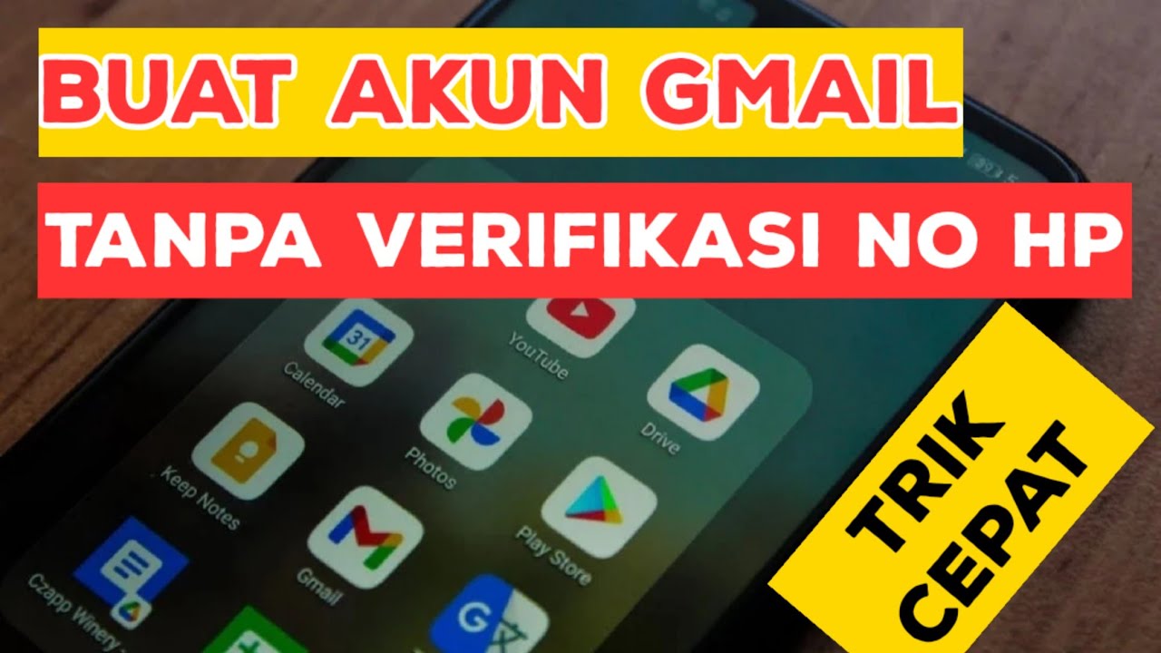 Cara Buat Akun Gmail Tanpa Verifikasi Nomor HP - YouTube