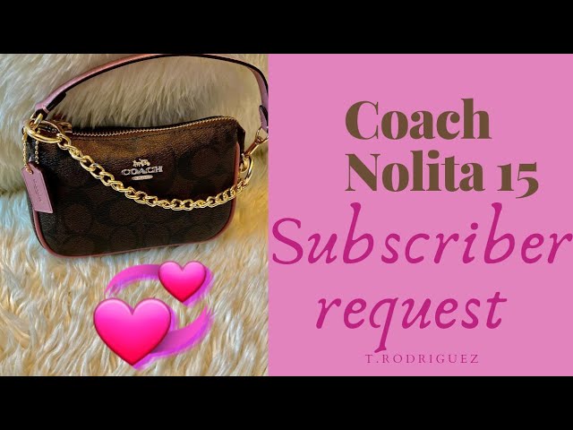 Coach Nolita 19 and 15 combined to make a multi-pochette. I have cut t