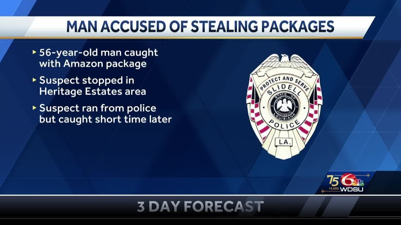 Slidell police arrest man accused of stealing packages - YouTube