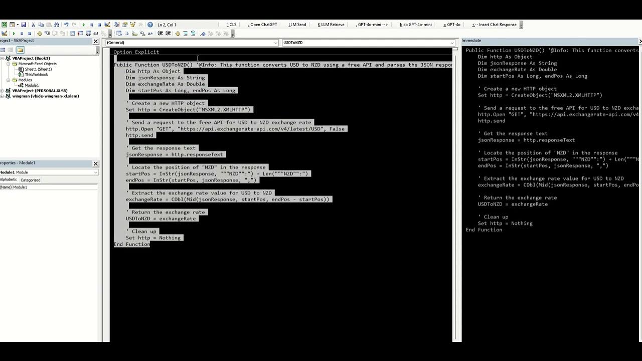Vba copilot automate live currency conversion with api integration in