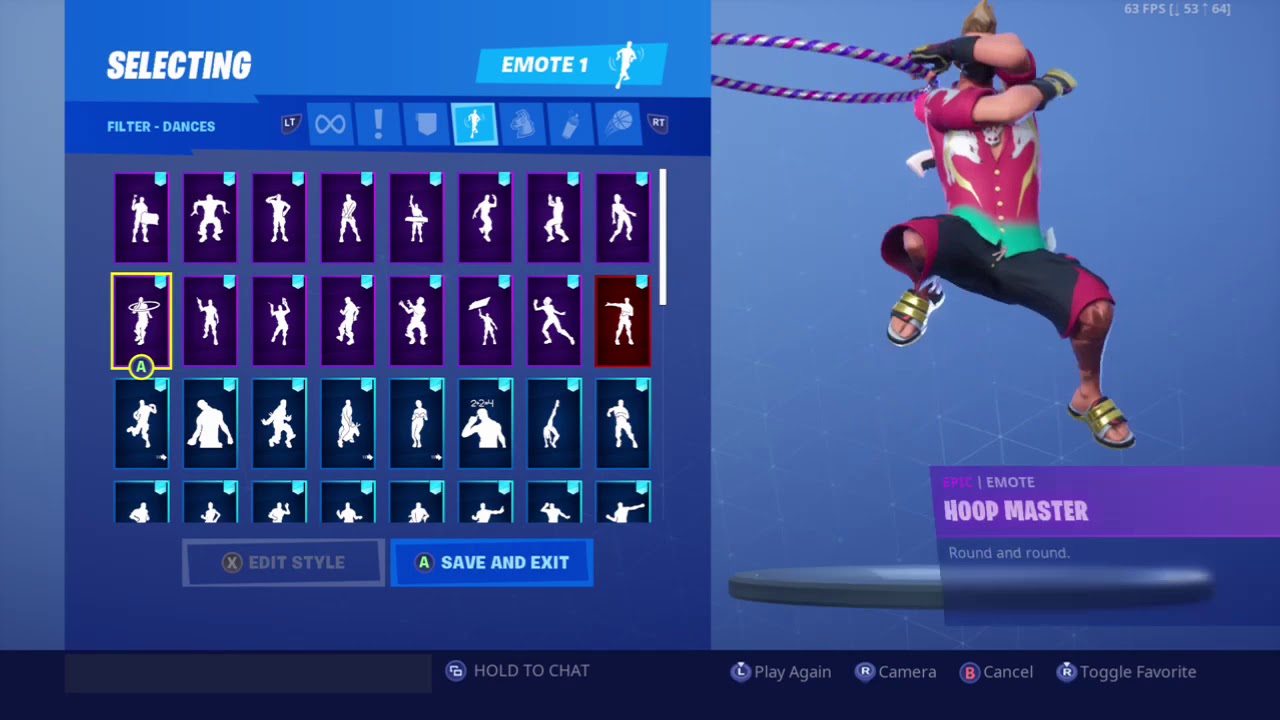 Fortnite Summer Drift Skin Showcase with all my emotes