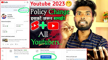Accept New Terms To Stay in the Youtube Partner Program 2023 | YouTube new monetization policy 2023