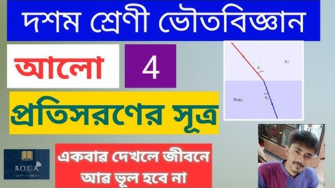 আলো - ৪ ( Light - 4 ) II দশম শ্রেনী (Class 10) II  Madhyamik Physical Science II মাধ্যমিক ভৌতবিজ্ঞান