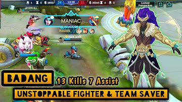 Badang Unstoppable Fighter To Carry The Game/Badang Best Build & Gameplay :Badang Mobile Legends