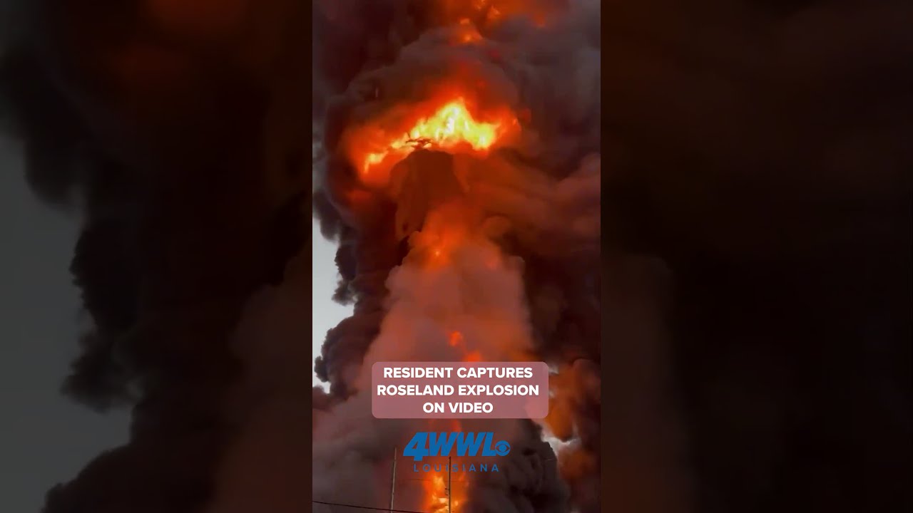 RAW VIDEO Explosion In Roseland Sends Fire And Smoke Billowing Into The Sky