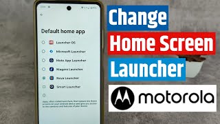 how to change home screen launcher in motorola | default home app moto screenshot 3