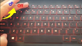 how to turn on/off keyboard light or backlight in any laptop!