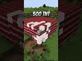 Minecraft 500 TNT Explosion Test #shorts #minecraft