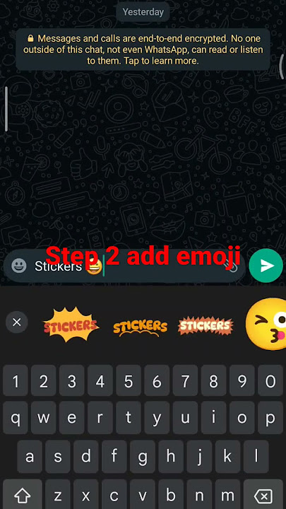 How to convert text to stickers! #stickers #whatsapp #cool