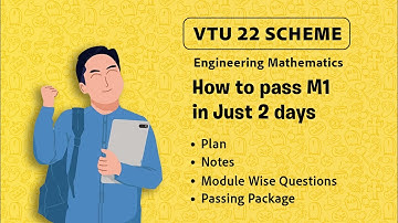 How to pass Engineering maths M1 22scheme in just 2 days || passing package