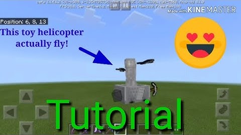 Working toy helicopter in minecraft tutorial