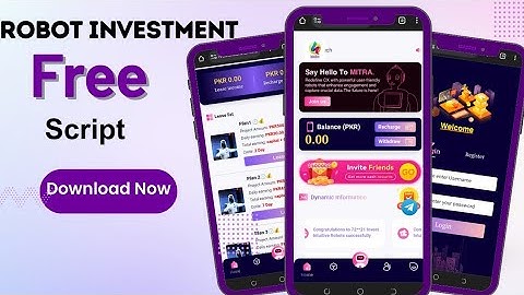 Robot Investment Website Free Script Download Link || How To Make Your Own Investment Website