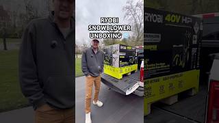 Battery Powered Snow Blower!👀