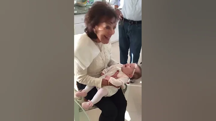 3 month old thinks her Great Grandma is hysterical...