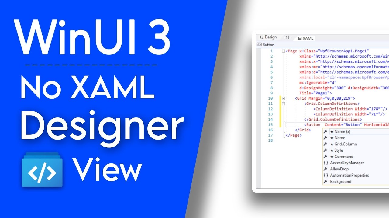 Windows UI 3 : WinUI 3.0 no XAML designer view ? - YouTube Windows Ui 3 : Winui 3.0 No Xaml Designer View ? - Youtube