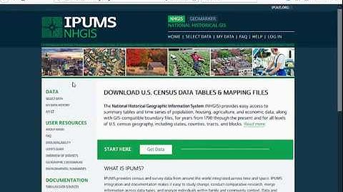 Using National Historical GIS (NHGIS) to retrieve census tract data