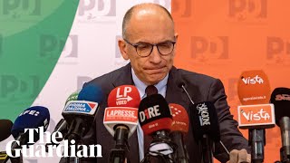 Leader of centre-left Democratic party concedes defeat: 'A sad day for Italy'