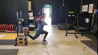 Sandbag Bulgarian Split Squat