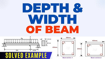 Depth and Width of Beam | Beam design #civilengineer