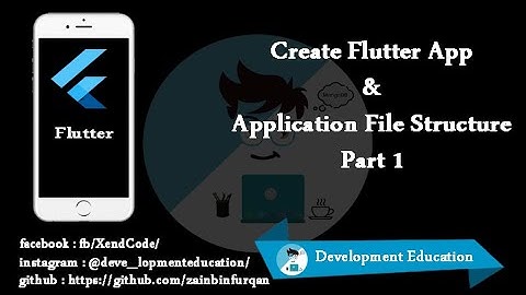 Create Flutter App and Application File Structure  For Flutter, Hindi\Urdu Part 1