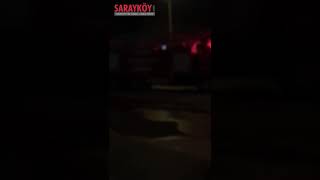 Sarayköy'ün Denizli Büyükşehir Belediyesine bağlı itfaiye ekiplerinin zor anları