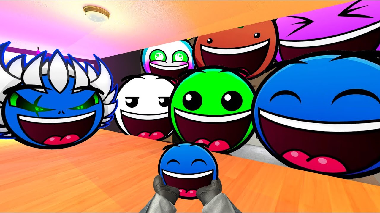 Saving HappyFace From Geometry Dash Emoji 