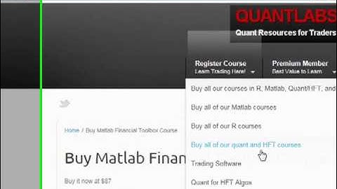 Quant academy to learn HFT algo R Matlab Open Source  forex and stock trading platform software