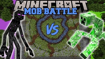 MUTANT CREEPER VS MUTANT ENDERMAN - Minecraft Mob Battles