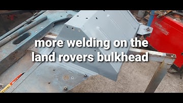 land rover series project (numb nuts) some more welding on the bulkhead and removing the footwells