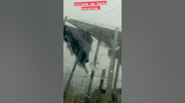 ciclone hoje em Santa Catarina 10/08/22