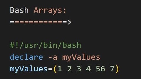 Section-7: Video-1: Arrays :  Introduction to Bash Arrays | VRTechnologies | By NarendraP