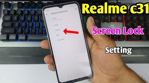 Realme c31 me screen lock kaise lagaye | how to set screen lock in realme c31 | pattern lock setting