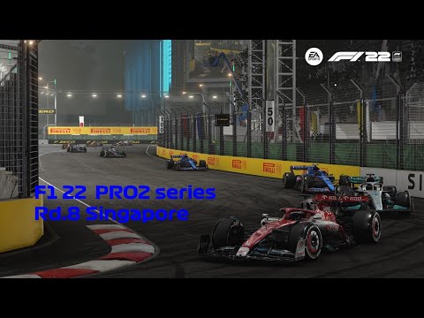 【PS F1 22】PRO2 series Rd. 8 シンガポール　観戦実況