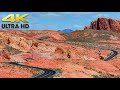 Valley of fire scenic drive 4k  nevada state park  desert scenic route