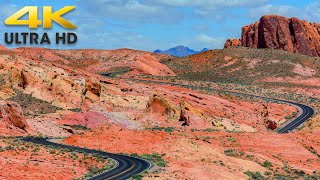 Valley of Fire Scenic Drive 4K | Nevada State Park | Desert Scenic Route