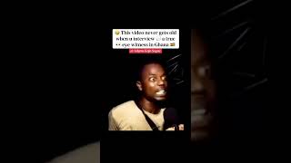 🤣 When u interview 💬 a true 👀 eye witness in Ghana 🇬🇭