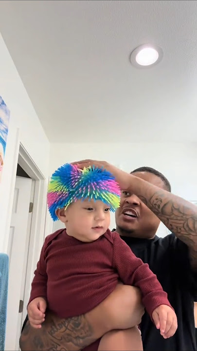 Nah he rockin that look🤣 #zaza #funny #larobenz #shorts #hair #reaction #sachi #colorfulhair #comedy